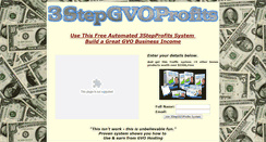 Desktop Screenshot of 3stepgvoprofits.com