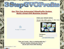 Tablet Screenshot of 3stepgvoprofits.com